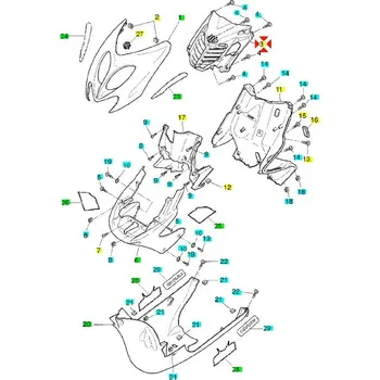 Yamaha Mřížka chladiče Aerox 5BRF837N0000