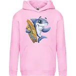 detska_mikina_klokanka_potisk_zralok_surfar Barva: Pink - růžová, velikost: 128