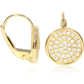 Náušnice Zlatnictví Helios Náušnice zlaté posázené zirkony