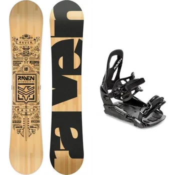 Snowboard Raven Solid classic snowboard + Raven S230 Black vázání + sleva 300,- na příslušenství 152 cm + vázání M/L (EU 41-47) + DÁREK + Doprava ZDARMA