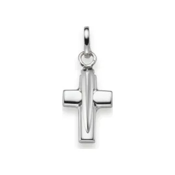 Přívěsek Přívěšek ve tvaru kříže Fade Barva kovu: Bílé zlato