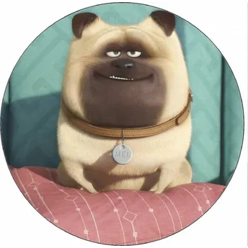 Jedlá dekorace na dort Jedlý papír Tajný život mazlíčků Mel 19,5 cm