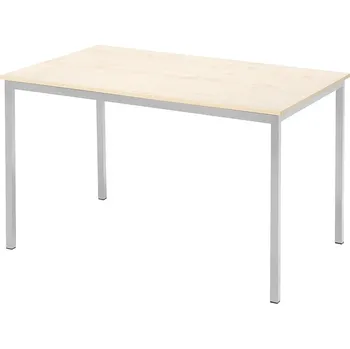 Jídelní stůl Jídelní stůl JAMIE, 1200x800 mm, bříza, hliníkově šedá