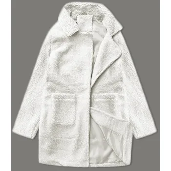 Dámský kabát Dámská bunda typu beránek v barvě ecru J Style (5M3239-281) odstíny béžové M (38)