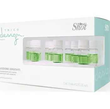 Přípravek proti padání vlasů Shot Trico Design Ergovit Lozione - tonikum proti vypadávání vlasů Ampule - 10 x 10 ml