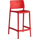 Barová židle RIO, výška sedáku 650 mm, červená