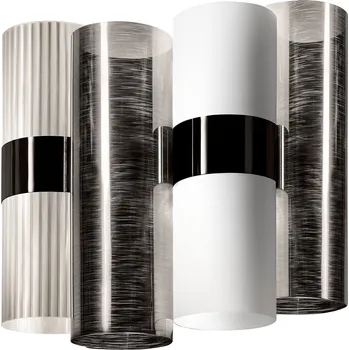 Nástěnné svítidlo Slamp La Lollo Pewter applique, designové nástěnné svítidlo, 2x5W LED E14, výška 30cm