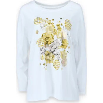 Triko dl. rukáv oversize potisk kolečka 756 Itálie barva: hnědá