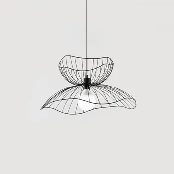 Opviq Závěsné světlo Farac 6390, černé, kov, Ø 50 cm - Stříška - Ø 10 cm, výška 6 cm černý 1 x 15 W LED - Doprava zdarma