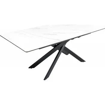 Jídelní stůl Jídelní stůl ALPINE WHITE 160-200 CM keramika rozkládací