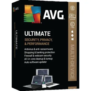 Antivir AVG Ultimate - 10 zařízení 3 roky