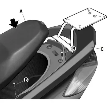 Zavazadlo na motocykl SHAD Nosič kufru SHAD Cygnus X 07/16 130.Y0CY17ST