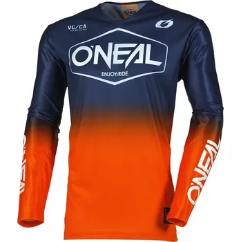 cyklistický dres Dres - O'NEAL Mayhem HEXX 2025 - modrá/oranžová M