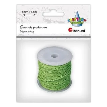 Set školních potřeb Sznurek papierowy 2mm 10m zielono-złoty