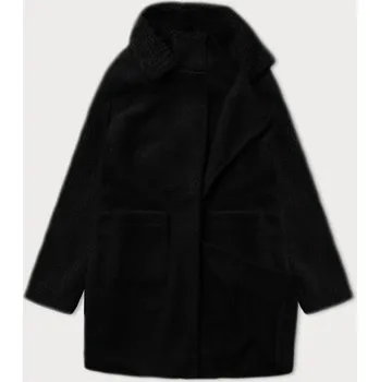 Dámský kabát Černá dámská bunda typu beránek J Style (5M3239-392) odstíny černé XL (42)