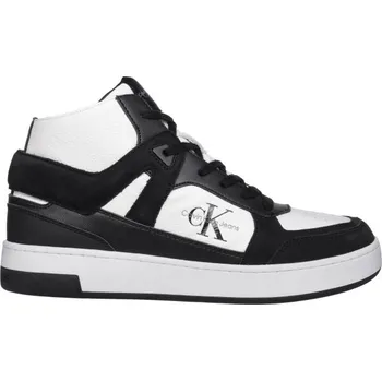 Pánské tenisky Pánské tenisky Calvin Klein BASKET CUP MID LACEUP AUTHENTIC 45 Černá, Bílá