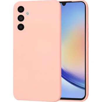 Pouzdro na mobilní telefon Kryt Samsung Galaxy A34 5G Techsuit SoftFlex - chalk pink