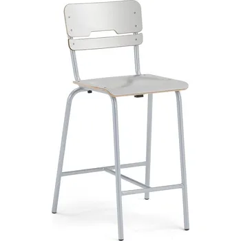 Jídelní židle Školní židle SCIENTIA, sedák 390x390 mm, výška 650 mm, stříbrná/šedá