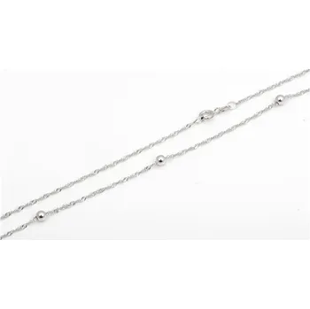 Řetízek Stříbrný kuličkový řetízek 45 cm STRR0418F