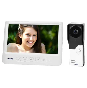 Videotelefon Videozvonek ORNO OR-VID-MC-1059/W, IMAGO, rodinný, LCD 7", bílý