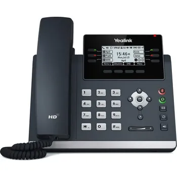 Stolní telefon Yealink SIP-T42U SIP telefon, PoE, 2,7" 192x64 LCD, 15 prog.tl.,2xUSB, GigE