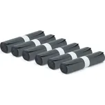 Pytle na odpad, 6 rolí (25 ks/role), 125 l, černé