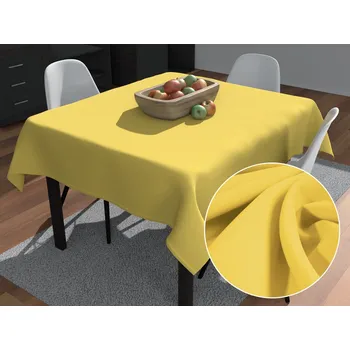 ubrus Dekorační čtvercový ubrus Rongo RG-090 Světle žlutý 70x70 cm