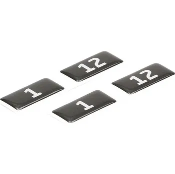 Šatní skříň Nálepky s čísly, 40x20mm, čísla 1-500