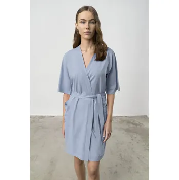 Dámský župan Vamp - Jednobarevný dámský župan – Anthea 18235 - Vamp blue dusty S