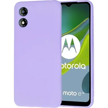 Pouzdro na mobilní telefon Kryt Motorola Moto E13 Techsuit SoftFlex - light purple