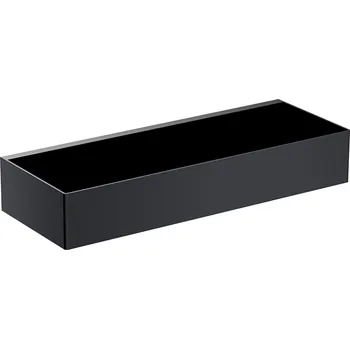 Drátěná police Omnires Uni koupelnový košík černá UN10335BL