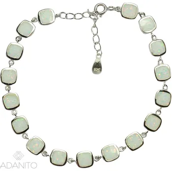 Náramek Stříbrný opálový náramek