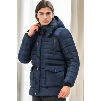 M8657 DEWBERRY MEN'S COAT-NAVY-1 dewberry modrá 2963025