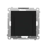 Simon 55 TEWH1.01/149 Spínač na kartu (přístroj s krytem), elektronický, s LED podsvětlením černá matná
