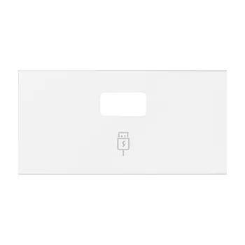 vypínač Simon 100 10001097-230 Kryt 1 násobné USB nabíječky SmartCharge (2,1 A), typ A bílá matná