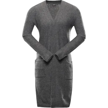 Dámské oblečení Dámský dlouhý svetr NAX HOXA šedá XS