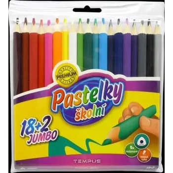 Pastelka Colorino kids pastelky trojúhelníkové 20 barev jumbo mini + ořezávátko