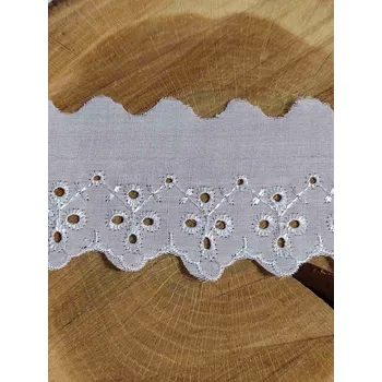 Krajka Madeira - štykování šíře 65 mm obloučky