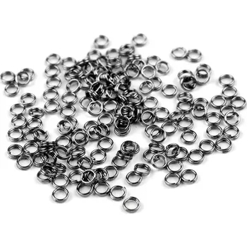 Protikroužek dvojitý Ø4 mm 20 g - 2 nikl černý