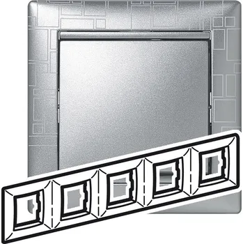 VA RÁMEČEK 5P HLINÍK GRAPH *770345 Legrand