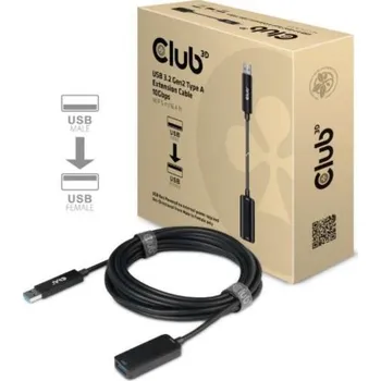 Kabel do PC Club3D Kabel prodlužovací USB 3.1(M/F) 10Gbps, 5m