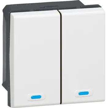 vypínač MOSN 2 TLAČ./1M KRYTY KNX BÍLÁ *078494 Legrand