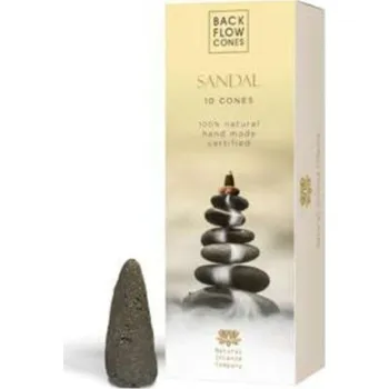 Vonné kužely tekoucí dým - Santal, Back Flow Cones 15g