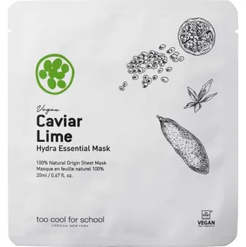 Pleťová maska Too Cool For School - Caviar Lime Hydra Essential Mask Látkové masky 20 ml unisex