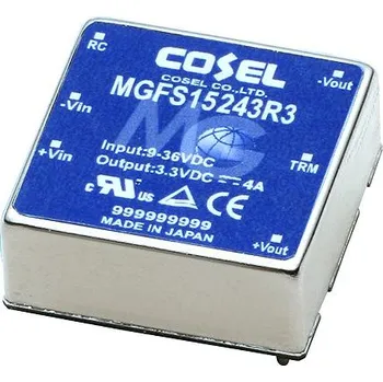 Měnič napětí DC-DC převodník 13.2W, výstup: 3.3V dc 4A 1.5 kV ac, 500V dc, Vin 18 → 36 V DC