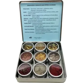 Kosmetická sada Degustační dárková vykuřovací sada Čištění a Ochrana