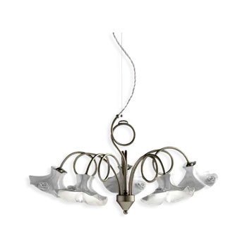 Ferroluce Závěsné designové svítidlo LECCO, ∅ 80 cm, 5xE14