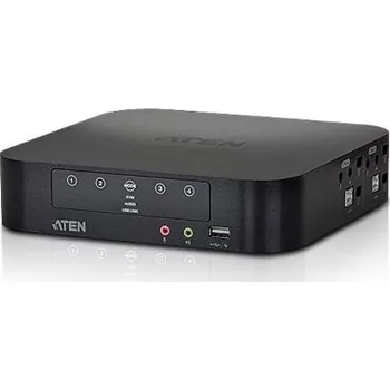 Počítač ATEN KVM switch CS-1944, Mini DisplayPort Dual View 4PC, USB , Audio