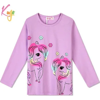 Dívčí tričko dl.r. Kugo FT1212 fialové