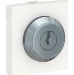 Unica - Tlačítko na klíč 3 polohy, 2M, Bílé *NU373118